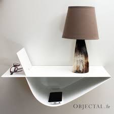 Chevets Suspendus Design Zen Blancs Lot De 2 Gauche Droite Chevet Suspendu Chevet Mural Table De Chevet Suspendue