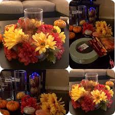 7 Fall Centerpiece Super Cute And Easy To Make All Supplies From Dollar Tree And Target Fall Centerpieces Diy Thanksgiving Decorations Diy Fall Crafts Diy