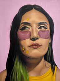 Starry Eyes Painting by Sofia Stark