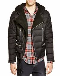The Kooples Biker Flannel Down Jacket 100 Exclusive Sale Men Bloomingdale S Down Jacket Jackets Mens Jackets