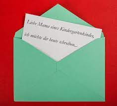 Dieses anschreiben muster für schüler bzw. Brief Von Einer Erzieherin An Eine Kindergarten Mama Faminino