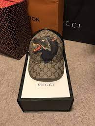 Sponsored Ebay 100 Auth Gucci Gg Supreme Xxv Wolf Baseball Cap Hat Large 59 Gucci Gucci Cap Hats