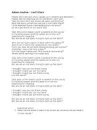 Call me if you get lost (tyler, the creator). Adam Levine Lost Stars