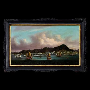 Youqua (fl. 1840-1880), circa 1850 View of Hong Kong from the