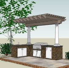 Add even more fun to your backyard living space with a new outdoor kitchen island from best in backyards. Covered Pergola Over Kitchen Area With Storage Built Into The Stone Backyard Patio Pergola Patio Backyard