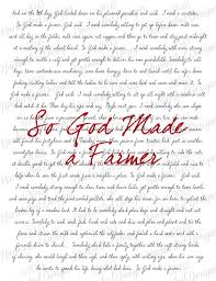 So God Made A Farmer Printable By Uncharteddesigns On Etsy 3 00 Inspirational Words Country Quotes Quotes About God