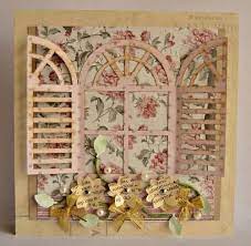 These 13 card making tips and tricks are just the beginning. Vintage French Shutter Handmade Card Cards Handmade Vintage Cards Handmade Handmade Card Making