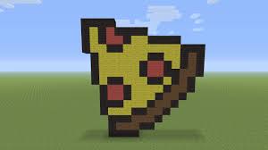 Maybe you would like to learn more about one of these? Minecraft Pixel Art Pepperoni Pizza Slice Youtube
