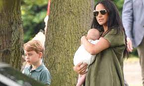 Meghan markle and prince harry have welcomed their second child, a baby girl. Meghan Markle Sweetly Kisses Baby Archie During His First Public Outing Hello