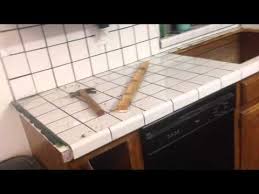 how to remove old tile countertop
