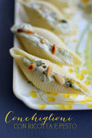 Conchiglioni Con Ricotta E Pesto Halloween Food Appetizers Food Ricotta