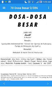 Kaidah dosa besar, sebagaimana yang disebutkan oleh para ulama muhaqqiqin, adalah setiap dosa yang allah gandengkan dengan laknat, atau kemurkaan atau adzab. Belajar Islam Dosa Dosa Besar Fur Android Apk Herunterladen