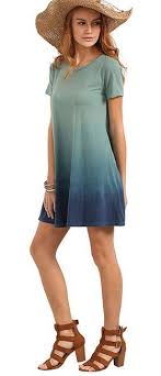 Romwe Women 39 S Tunic Swing T Shirt Dress Short Sleeve Tie Dye Ombre Dress Multicolor Xxl At Amazon Women S Clothi Casual Dresses For Women Dresses Tee Dress
