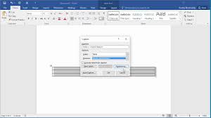 How To Add Caption To A Table In Word 2016