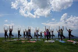 Hendersonville is located in the blue ridge mountains of western north carolina, 22 miles south of asheville and the biltmore estate. Stretch Protect Yoga On Bearwallow Mountain Conserving Carolina