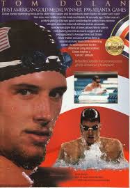 1996 Tom Dolan Wheaties Cereal Box Back Panel Olympic Swimmer