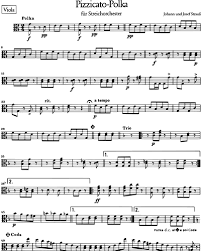 (music) to be played by plucking the strings instead of using the bow. Pizzicato Polka Sheet Music By Josef Strauss Nkoda