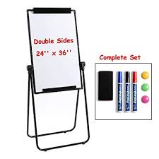 Marble Field 24 X 36 Double Sided Magnetic U Stand Whiteboard Flipchart Easel Dry Erase Boards Height Adjustable Foldable U Stand Easel