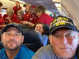 Not our honor flight group, but this just makes me happy ❤️