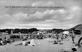 Bar Beach A K A North Hempstead Beach Park Undated Postcard Beach Town Hempstead Beach