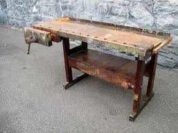antique carpenters woodworking bench