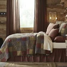 California king comforter sets that are available on the site are woven fabrics and made from the finest quality cotton, polyester fiber, etc for maximum comfort and style. California King 3 Pc Quilt Set Cedar Ridge Farmhouse Patchwork Cotton Xlarge Set Ebay
