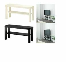 Ikea Lack Tv Bench 90x26x45 Cm Side Table In Black With Bottom Compartment For Sale Ebay