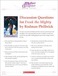 Pin By Alison Isbell Brown On Mother Daughter Book Club Freak The Mighty Literature Lessons Middle School Reading