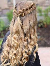 Easy Hairstyle Girls Girls Easy Hairstyle Cute Hairstyle Girls Quick Hairstyle Prom Hairstyles For Long Hair Simple Prom Hair Prom Hairstyles For Short Hair