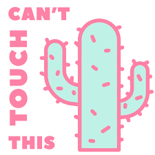 Orders are eligible for return if they are received by punchy cactus within 14 days of the purchase date with receipt and original tags attached. Can T Touch This Cactus Sticker By Missguided For Ios Android Giphy