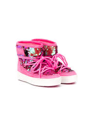 Ralph lauren polo boots pink black moon snow winter uk 9 eur 26 used girl's. Shop Pink Moon Boot Kids Sequin Embellished Snow Boots With Express Delivery Worldarchitecturefestival
