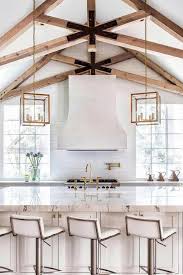 The vaulted ceiling adds to the open feel. 18 Vaulted Ceiling Designs That Deserve Your Attention Vaulted Ceiling Kitchen Classic Kitchen Design Classic Kitchens