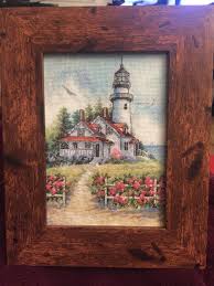 Kit contains cotton thread, 18 count white aida, needle, and easy instructions. Fo Dimensions Scenic Lighthouse Crossstitch
