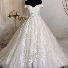 Stock Clearance Luxury Bling 3d Floral Crystals Beaded Royal Etsy Wedding Dresses Princess Ballgown Puffy Wedding Dresses Wedding Dresses Lace Ballgown