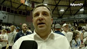 Adair County high School Indians boys basketball head Coach Deron Breeze  talks about repeating as 5th Region champion after the win over North  Hardin in the finals. Adair County Basketball
