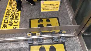 4 orang awek cun berpayung dengan satu payung tapi nape tak basah langsung?? Inovasi Pedal Di Lift Bandara Soekarno Hatta Untuk Cegah Penularan Virus Corona Wartakota Travel