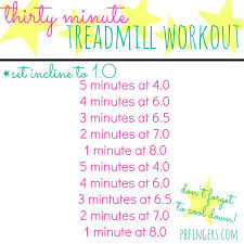30 minute treadmill workout peanut