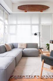 The frame is made from solid wood, plywood, and particleboard, and the cushions are a mix of cotton, polyester, rayon, and linen. Article Modular Sofa In Our Small Apartment Couches For Small Spaces Apartment Sectional Sofa Small Space Living Room