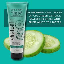 Cucumber & White Tea Body Cream | Vitabath Bath and Body