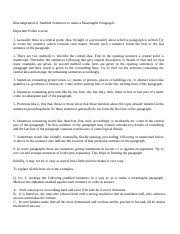 Rearrange the following jumbled words into a good sentence. Ews Jumbled Paragraphs Docx Rearrangement Of Jumbled Sentences To Make A Meaningful Paragraph Important Points To Note 1 Generally There Is A Central Course Hero