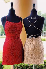 Free Shipping Tie Back Appliqued Sheath Red Homecoming Dress Red Homecoming Dresses Short Red Homecoming Dresses Lace Homecoming Dresses