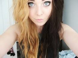 Half Blonde Half Brown Totally Wanting To Do This Peinados Cabello Pelo