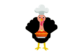 Download Turkey Wearing Chefs Hat Holding A Pie Thanksgiving Svg Cut File By Creative Fabrica Crafts Creative Fabrica PSD Mockup Templates