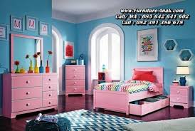 Merancang kamar anak minimalis akan mudah bila paham konsep dasarnya. Set Tempat Tidur Anak Perempuan Minimalis Furniture Anak