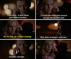 Klaus And Caroline Kiss - The Vampire Diaries