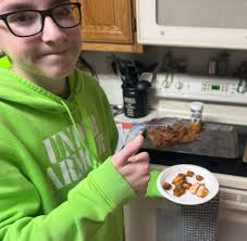 Making salmon bites with sweet and tangy bbq seasoning
