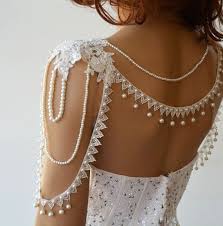 Wedding Ivory Lace Shoulder Necklace Bridal Lace And Pearl Etsy In 2020 Shoulder Necklace Shoulder Jewelry Bride Jewellery
