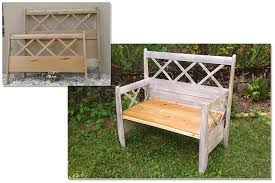 Banc De Jardin Fait A Partir D Une Ancienne Tete De Lit Peint Et Vernis Bancs Tete De Lit Tete De Lit Banc Jardin