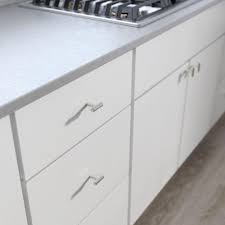40 mm) brushed steel bar cabinet knob