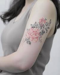 It's a detailed rose that is darkened if you are looking for a 0.2medium sized tattoo. Fascinating Womens Shoulder Tattoos Design Tips And Ideas